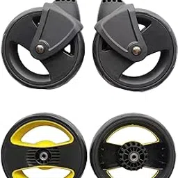 Baby Trolley Wheels for Kids Carriage for Pet Trolley Replacement 2 Pieces Front Wheel-picture-27