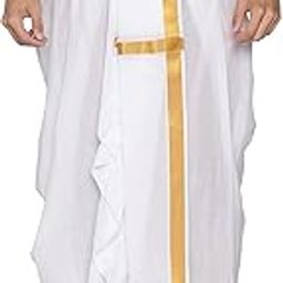 sethukrishna Men White Colour Cotton Dhoti Pant/Panjakejam (D530 531)-picture-39