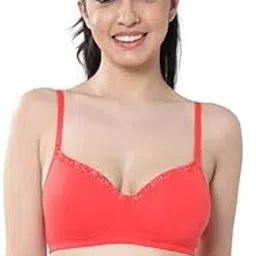 envie 1115 - Padded, Non-Wired 3/4th Coverage Foral Lace Bra for Women's|Adjustable Straps - Label Free Everyday Bra-picture-59
