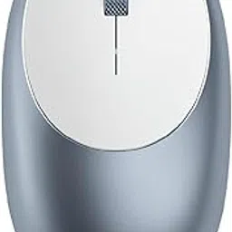 SATECHI Aluminum M1 Bluetooth Wireless Mouse with Rechargeable Type-C Port - Compatible with 2022 MacBook Pro/Air M2, Mac Mini, iMac Pro/iMac, 2022 iPad Air M1, 2021 iPad Pro and More (Blue)-image-53