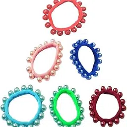 apsambr 10 PCS Pearl Rope Hair Band Hair Accessories Imitation Pearls Beads Elastic Fancy Rubber Band Ties Ponytail for Girls & Women -Assorted Color)-picture-27