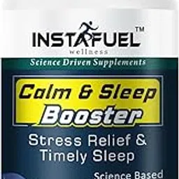 Instafuel Calm & Sleep Booster | Melatonin 5mg, Tagar with L-Tryptophan Supplements | Non-Habit Forming Sleeping Capsules for Restful Deep Sleep & Relaxation | 60 Melatonin Capsules-picture-32