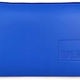 counselor Makeup Pouch Bag for Men & Women, Vegan Leather Travel Cosmetic Bag, Durable Lining & Smooth Zipper Closure, Toiletry Makeup Organizer Bag for Home & Travel, Kubo (Navy Blue)-picture-53
