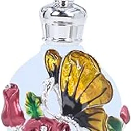 FABLOFT Glass Perfume Bottle 25ml Decorative Fancy Dripping Cap Essential Oil Bottle yellow-picture-15