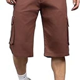 hubberholme Men Cotton Relaxed Fit Mid-Rise Knee Length Shorts 3-picture-10