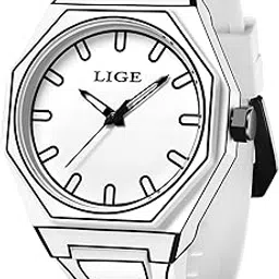 lige Quartz Watch for Men Waterproof Big Dial Analog Digital Sport Multifunction LED Backlight Fashion Wristwatches Stopwatch Calendar Men-picture-24