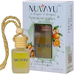 Car Air Freshener, 10ml, Non-Toxic, 60-Day Long Lasting, Alcohol-Free, Hanging Diffuser | Fresh Scent | No Headache | All-Weather Aroma | (Fresh Meadows)-image-17