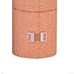 RARE OCEANS ELASTIC CREPE BANDAGE - WRIST WRAP STRAPS SUPPORT ELASTIC CREPE BANDAGE (PACK OF 1) 10CM(WIDTH) x 4MTR(STRETCHED LENGTH) - FREE 6 PICS BANDAGE BROWN CLIPS image 1