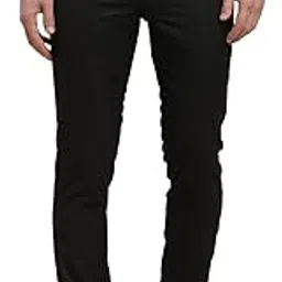 turtle Men Poly Viscose Black Checkered Ultra Slim Fit Formal Trouser-picture-50