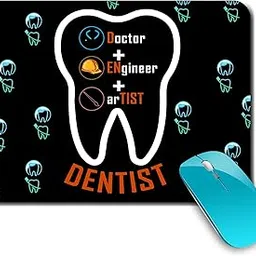 WHATS YOUR KICK® Dentist | Dental Surgeon | Dental | Quotes | Printed Mouse Pad/Designer Waterproof Coating Gaming Mouse Pad for Computer/Laptop (D22)-picture-53