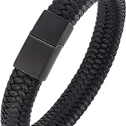 thrillz Bracelet For Men Leather Magnetic Black Charm Bracelets For Men Boys Girls Accessories Mens Jewellery-picture-40