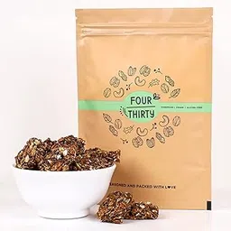 FourThirty Granola Crunch | Tasty Healthy Snacks | Gluten-free Snacks | Made with Jaggery | Vegan | Sugar-free | No preservatives | 2 x 150 g | Pack of 2-picture-48