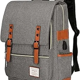 kraptick Canvas Vintage Backpack for Laptop, For Men & Women Unisex Design, Multi-Purpose Bag, College Backpacks, Water Resistance Backpacks-picture-30
