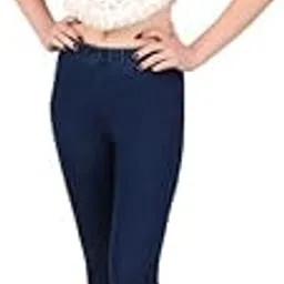 megdekz24 Womens Slim Fit Stretchable Denim Jeggings Mid Rise, Ankle Length with Elasticated Waistband-picture-20