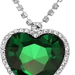 youbella Valentine Gifts for Girlfriend/Wife Jewellery Crystal Heart Titanic Necklace for Girls Fashion Pendant Necklace Jewellery for Girls and Women-picture-16