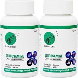 Element One Advanced Joint Support Formula Glucosamine with Chondroitin, Calcium, Curcumin, MSM for Pain & Joint Management, Joint Cartilage Health Support Vegetarian Tablet (120)-picture-27