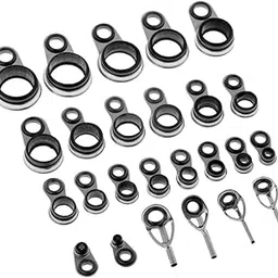 LOOM TREE® 25x Fishing Rod Guides Eye Ring Tips Top Rings Pole Repair Kit Rod Building Reel Care Accessories | Authentic Collector's Piece | Rare Collectible | 25 Pieces Fishing Rod Guides-picture-37