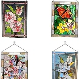 bnf® 4X Stained Rectangle Window Panel Wall Decor Modern | Home D©cor | Suncatchers & Mobiles-picture-51