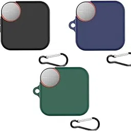 Techmount New Launch 3 Pack Soft Silicone Front & Back Full Protection Case Cover Compatible With CMF By Nothing Buds Pro 2 Cover (NOT FIT FOR ANY OTHER AIRPODS) (ONLY COVER) (BLACK- NAVY BLUE- GREEN)-image-13