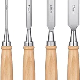 4 Piece Wood Chisel, Professional Wood Woodworking Tools Set,Bevel Edge Chisel Set-picture-23