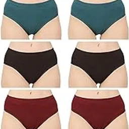 bornify Women's Plain Cotton Panty (Pack of 10)-picture-35
