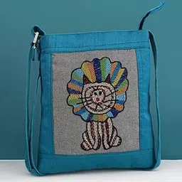 indha craft llp Indha Kids Sling Bag for Girls (Ages 9–12) – Handmade & Hand-Embroidered Crossbody Bag | Ideal Gift for Birthdays, Return Gifts, Holidays & Festivals-picture-18