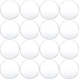 Clear Acrylic Circle Acrylic Round Disc Acrylic Circle Blank Plastic Disc for Cake Holders Coasters Frame Painting Art Project DIY Crafts Protection for Furniture (3mm 3inch Dia 16 pcs)-picture-30