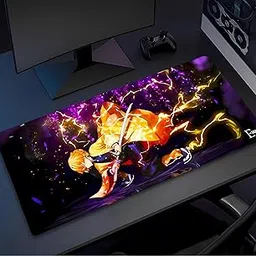 ESHAAVER Anime fearturing Large Gaming Mouse Pad, Extended Desktop Mat, 58 x 28 cm (DS 6) image 1