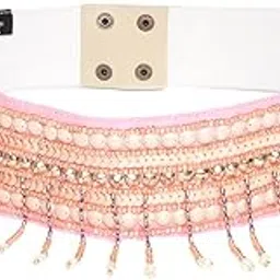 anekaant Striped Beaded Cotton Belt-picture-31