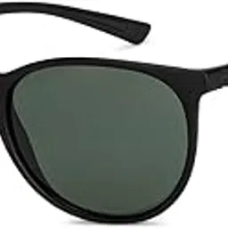 vincent chase eyewear By Lenskart | Full Rim Round | Polarized and 100% UV Protected Sunglasses | Men & Women | Large | VC S14460 (Color:-Black)-Pack of 1-picture-16