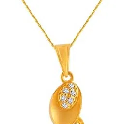 p.c. chandra jewellers 22k (916) Yellow Gold and American Diamond Pendant for Women-picture-46