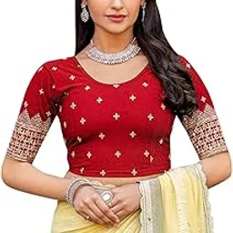 Tauras Embroidery Designer Blouse for Women Gulabo Print Designer Blouse for Women-picture-37