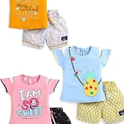 mi kidz Pure Cotton Top & Skirt Combo Set for Girls Kids|Girls Crop Top and Skirt Combo Set|Girls Kids Coordinated Set (Pack of 1)-picture-27