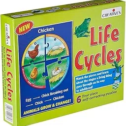 Creative Life Cycle Puzzles | Animal Life Cycles & Science Skills | Educational Picture Puzzles | Learn How Animals Grow & Change | STEM Learning | Fun & Engaging for Kids -for Ages 5 & Up-picture-29