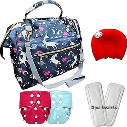 LittleTrove Diaper Bag, Pillow, Diapers & Inserts - Perfect Baby Shower Gift Baby Diaper Backpack Handbag Combo (Navy)-picture-69