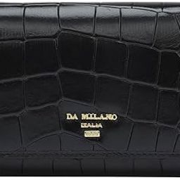 da milano Genuine Leather Black Women Wallet (10057A-OL)-picture-7