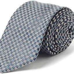 Men Blue Embroidered Formal Tie-image-52