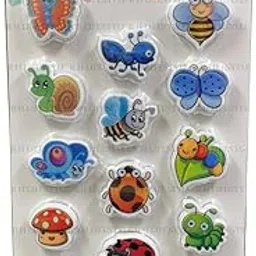R H LIFESTYLE Fridge Magnets Foam Fridge Magnets Refrigerator Stylish Colorful Magnets for Fridge Home Decor Cute Fridge Magnets for Kids Fridge Decoration (Insect)-image-33