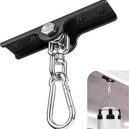 Heavy Bag Hanger - Heavy Duty Punching Bag Mount Hanger Bracket,360° Rotation Wall Ceiling Mount Wood Beam Hook for Boxing Muay Thai Training,Aerial Yoga Swing & Hammock-picture-29