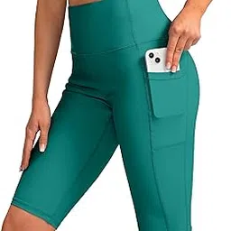 santiny Women's High Waisted Swim Shorts with Pockets UPF50+ Long Board Swimming Shorts for Women with Liner, Lake green, XX-Large-picture-15