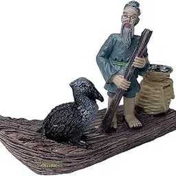 Wonderland Fisherman Boat with Bird Miniature Fairy Garden Toys, Miniature Garden Decorations, Mini Garden Accessories, Garden Decor, Home Decoration-picture-11