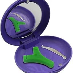 Dentosmile Violet Color Dental Orthodontic Teeth Aligner, Denture Box Case, Mouth Guards Retainer Case, Slim Aligner Case With Mirror + 1 Y-Type Chewies and 1 Retriever Combo Pack-picture-11