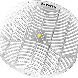 PLYFIT AGM V-Screen Urinal Mat for Washrooms | Long-Lasting Fragrance & Splash Prevention | Hygienic Deodorizing Mat for Urinals (Citrus Mango (Yellow), Pack of 12)-image-5