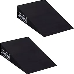 Squat Wedge Block Non-Slip Slant Board Calf Stretcher, 2pcs Ankle Knee Leg Stretcher, Heavy Duty Incline Ramp for Heel Elevated Squat, ATG Split Squat, deadlift, Lunge, Yoga, Pilates, Physical Therapy-image-22