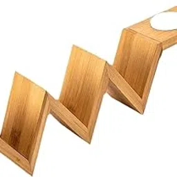 UJEAVETTE Bamboo Taco Holder Multifunctional Taco Shell Holder for Hotel Home Taco Without Bowl-picture-20