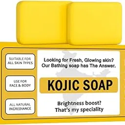 100% WORKING Kojic Acid Soap For Skin Brightening, Tanning Removal With Niacinamide For Dark Spots, Brightening Underarm For Men & Women 100gm (PACK-2)-picture-43