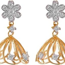 joyalukkas Sarang Jhumka 18k Yellow Gold Earrings-picture-47