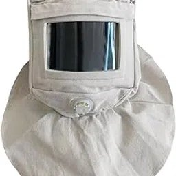 ECOMISTIQ® Sandblasting Hood Cap Supplies Canvas Dustproof White Simple Using Shawl Cap|Business & Industrial |Facility Maintenance & Safety|Personal Protective Equip/PPE|Masks & Respirators-picture-13