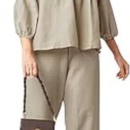 selvia Co-ords Set for Women|Cotton Blend Tunic and Trouser Set|Western Co-ords Set for Women|Embroidery Two Piece Co-ord Set-picture-53