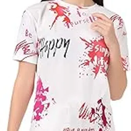dhruvi trendz T Shirt for Women | Women T Shirt | T Shirt Women | Casual Loose Fit | Women Tops | T-Shirt for Women | Tops for Jeans for Women-picture-31